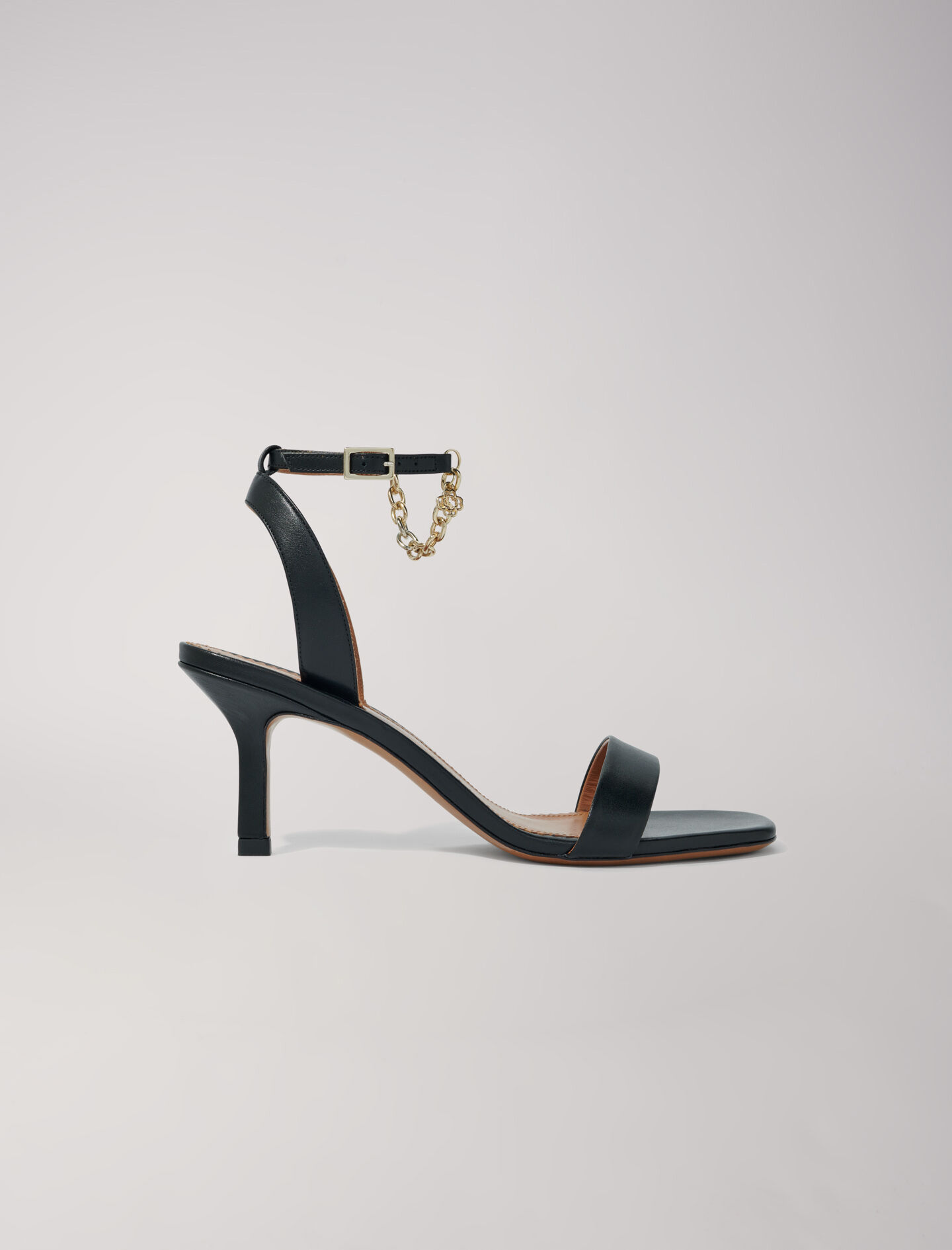 Leather sandals with heels Pumps Sandals Maje