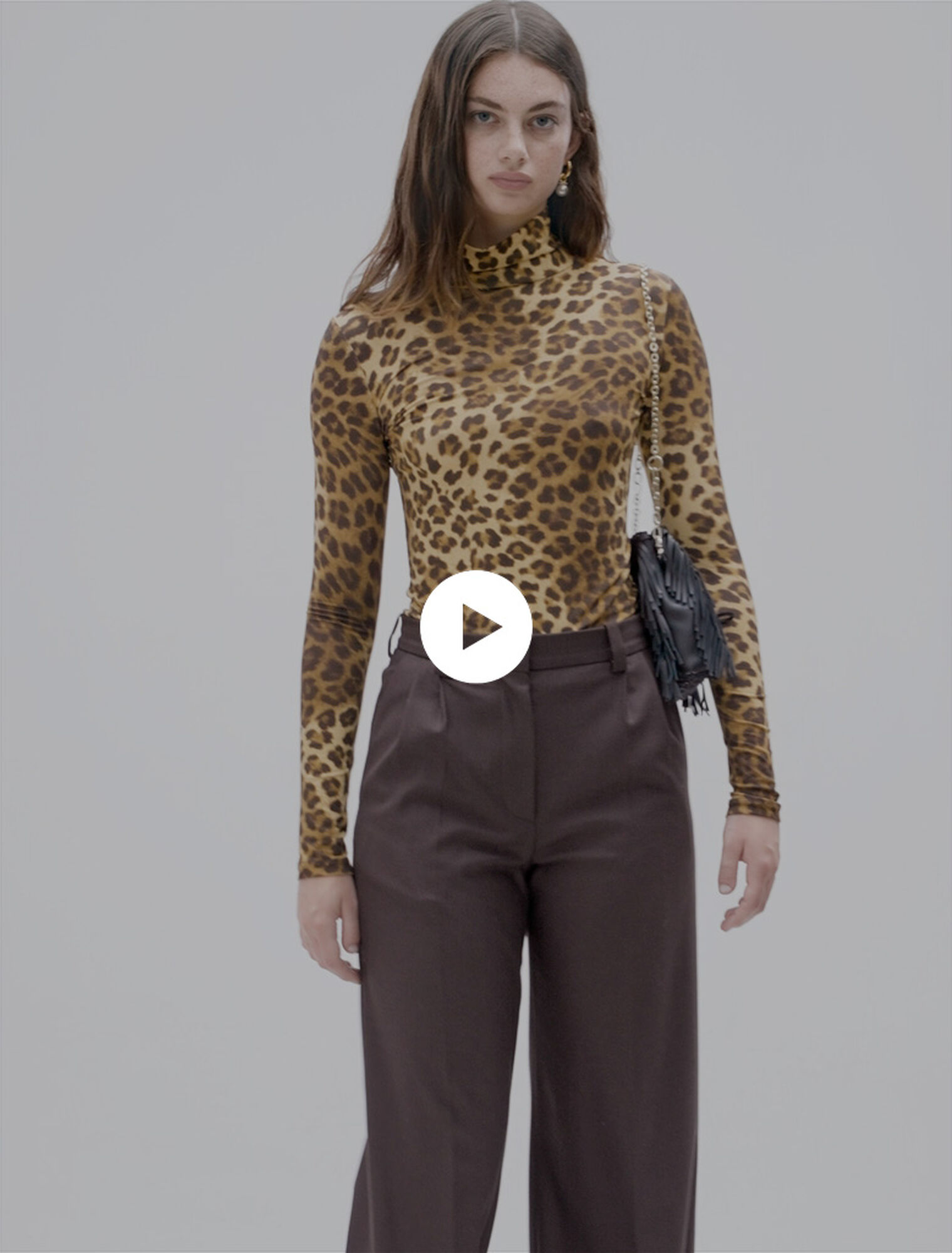 Leopard-print jumper