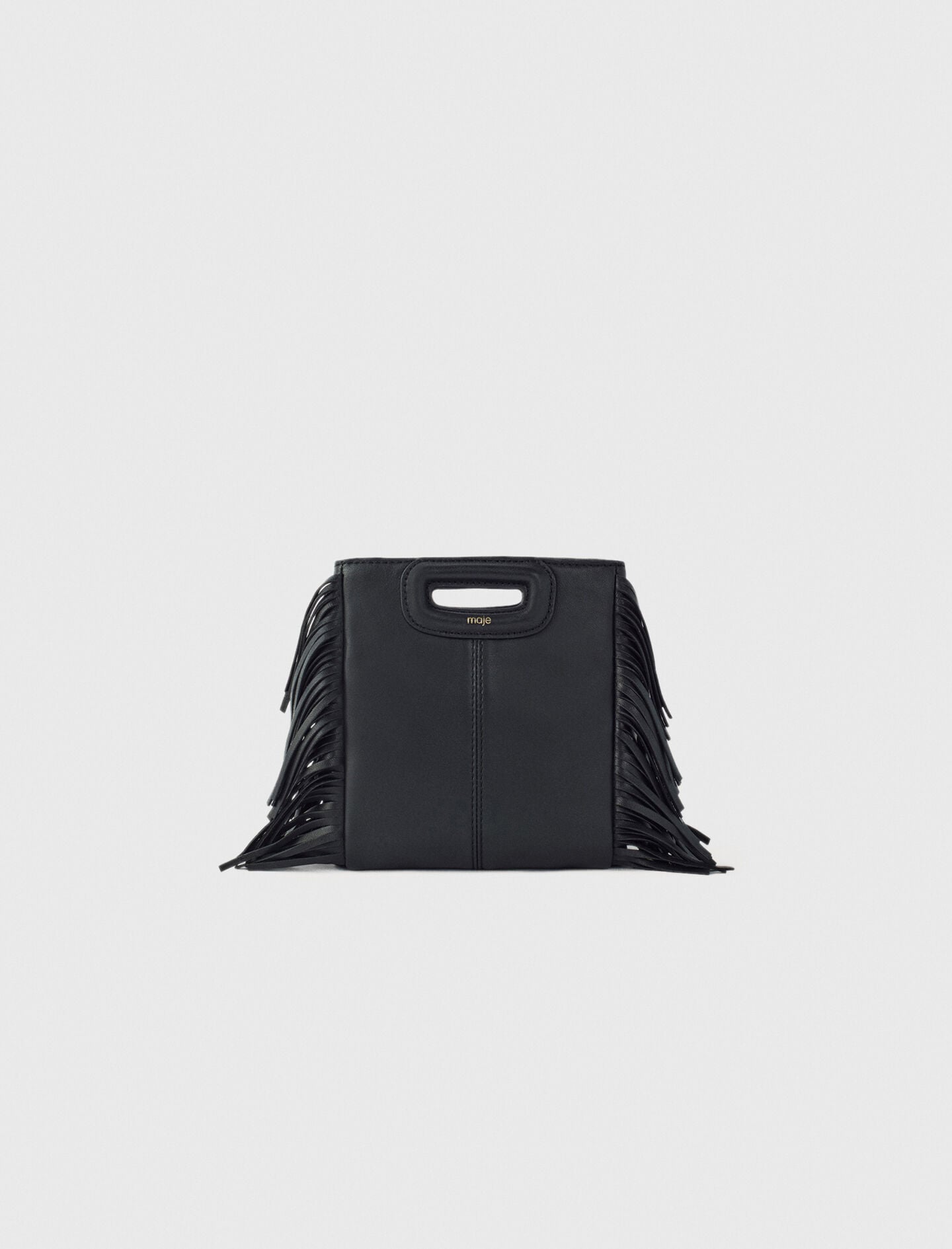 Mini M bag in smooth leather 8