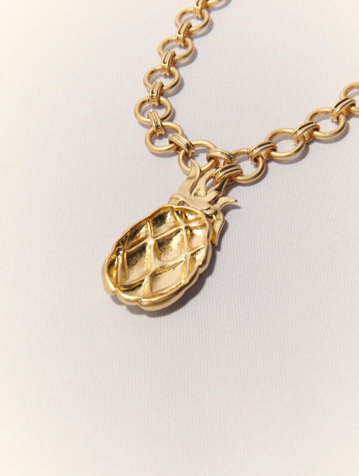 Pineapple long necklace
