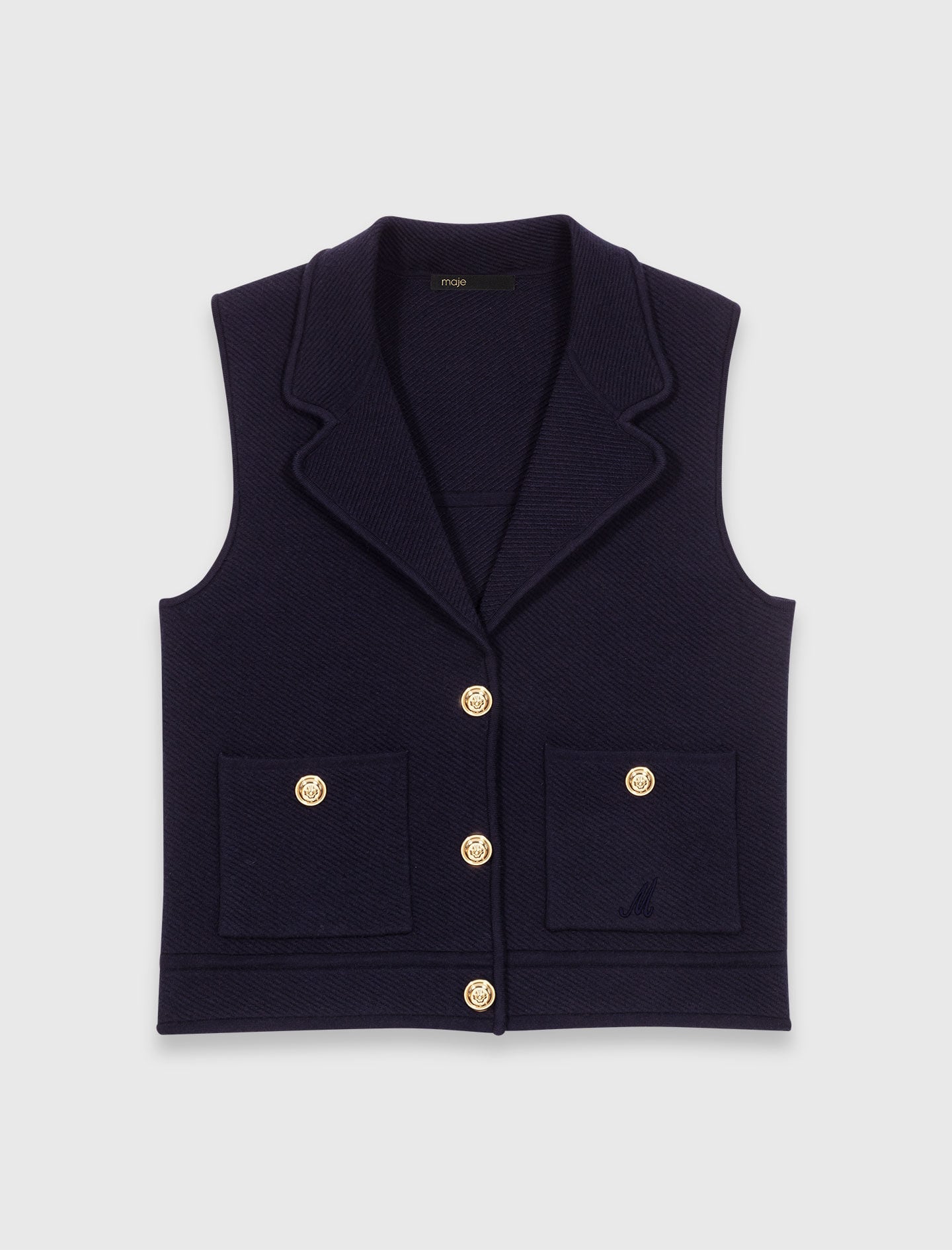 Polo knit cardigan 7