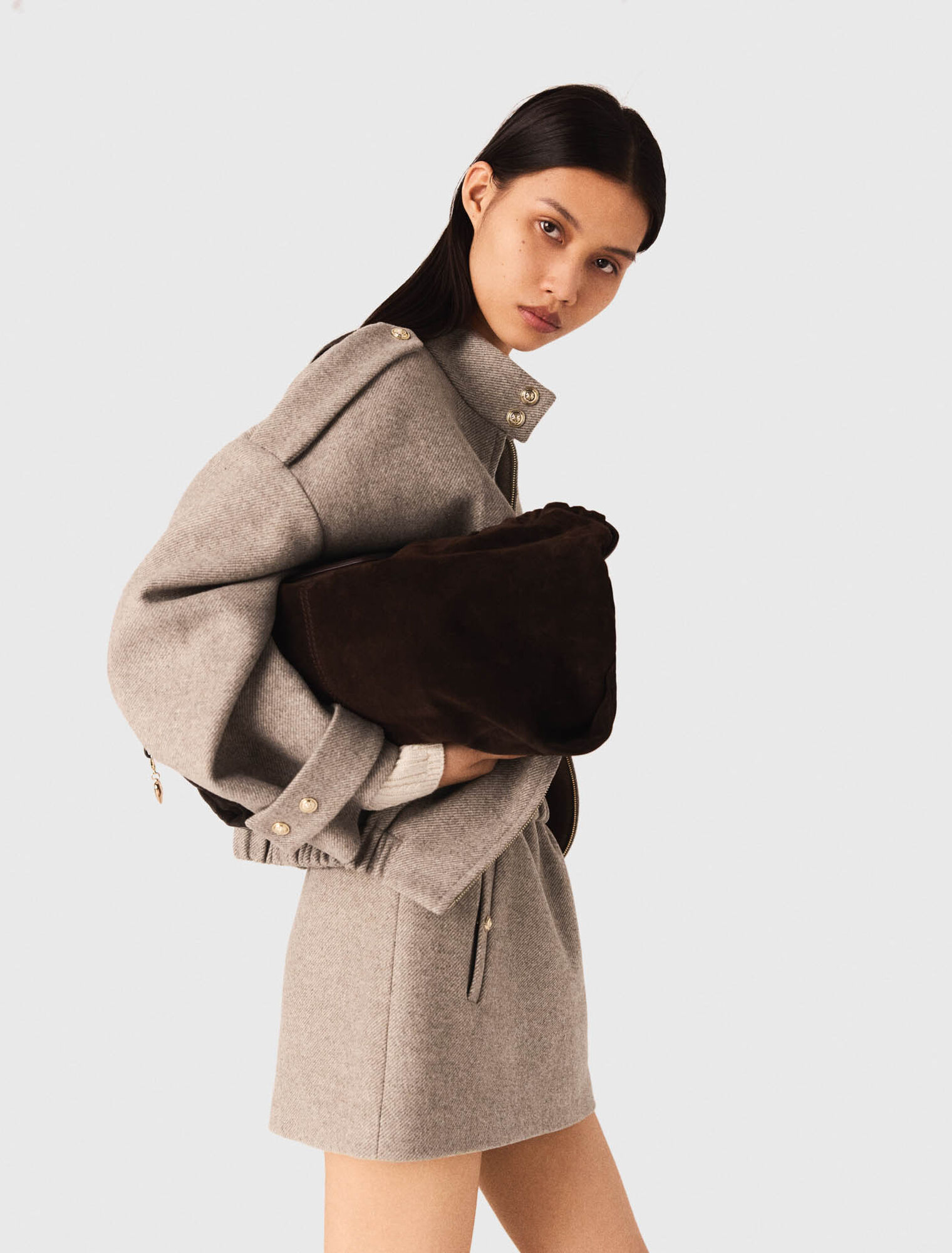 Mixed wool jacket