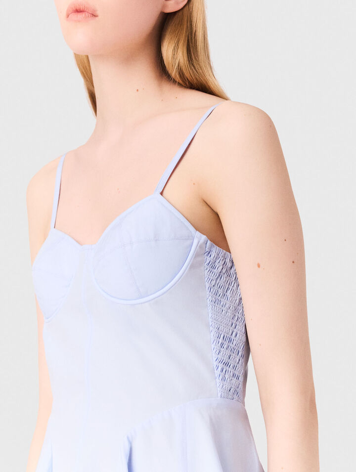 Short cotton babydoll dress