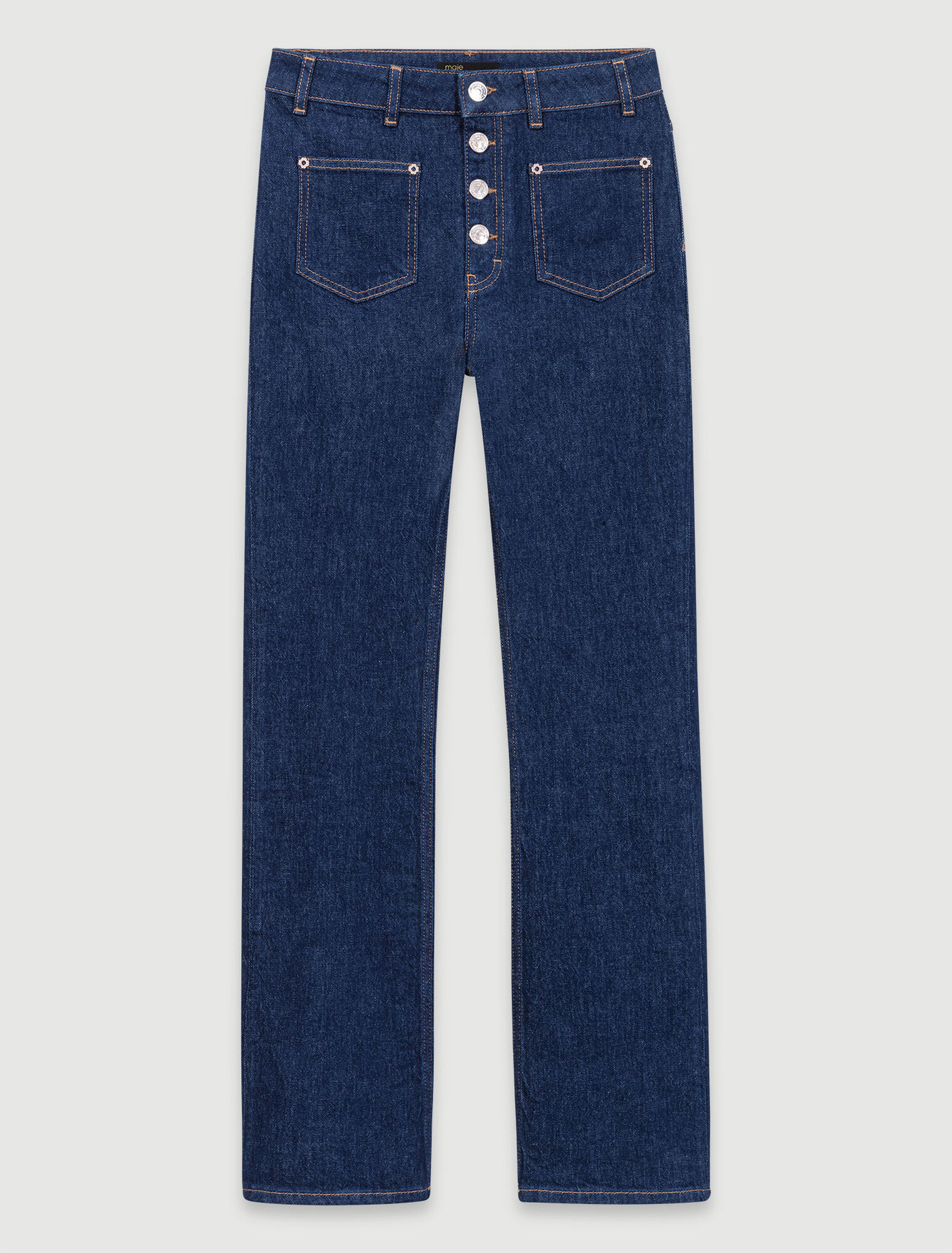 Denim jeans with pockets