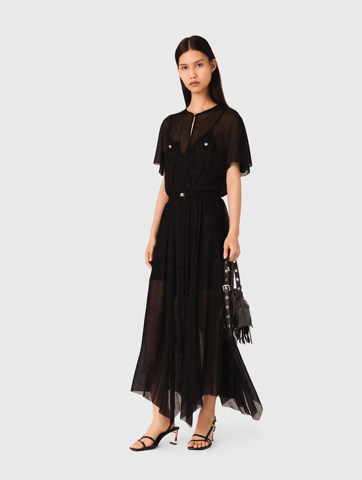 Metallic maxi dress