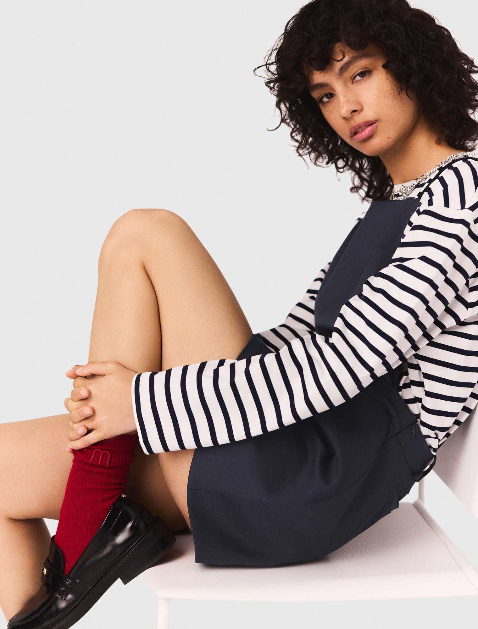 Pinafore strap dress