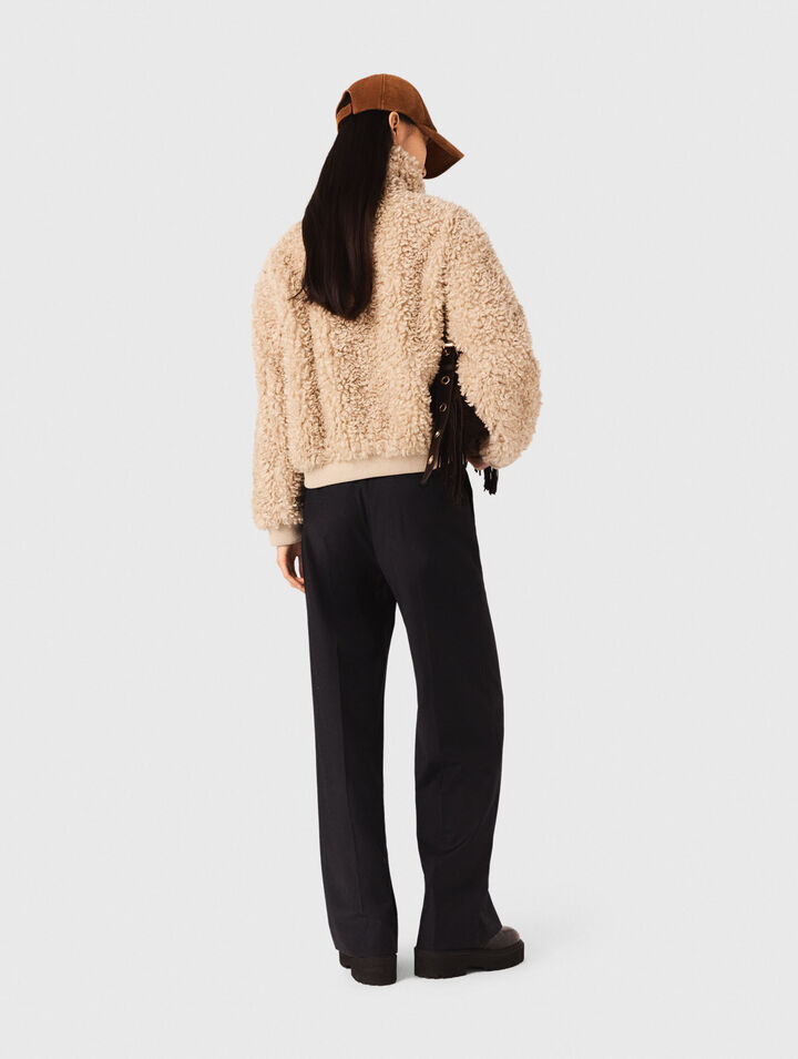 Cropped bouclé jacket