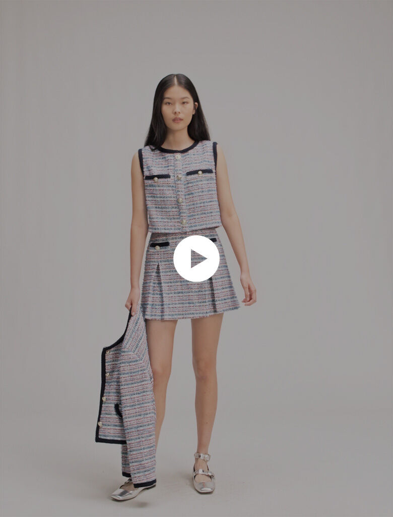 Tweed 2-in-1 short dress - Short dresses | Maje Tweed 2-in-1 short dress - Short dresses | Maje