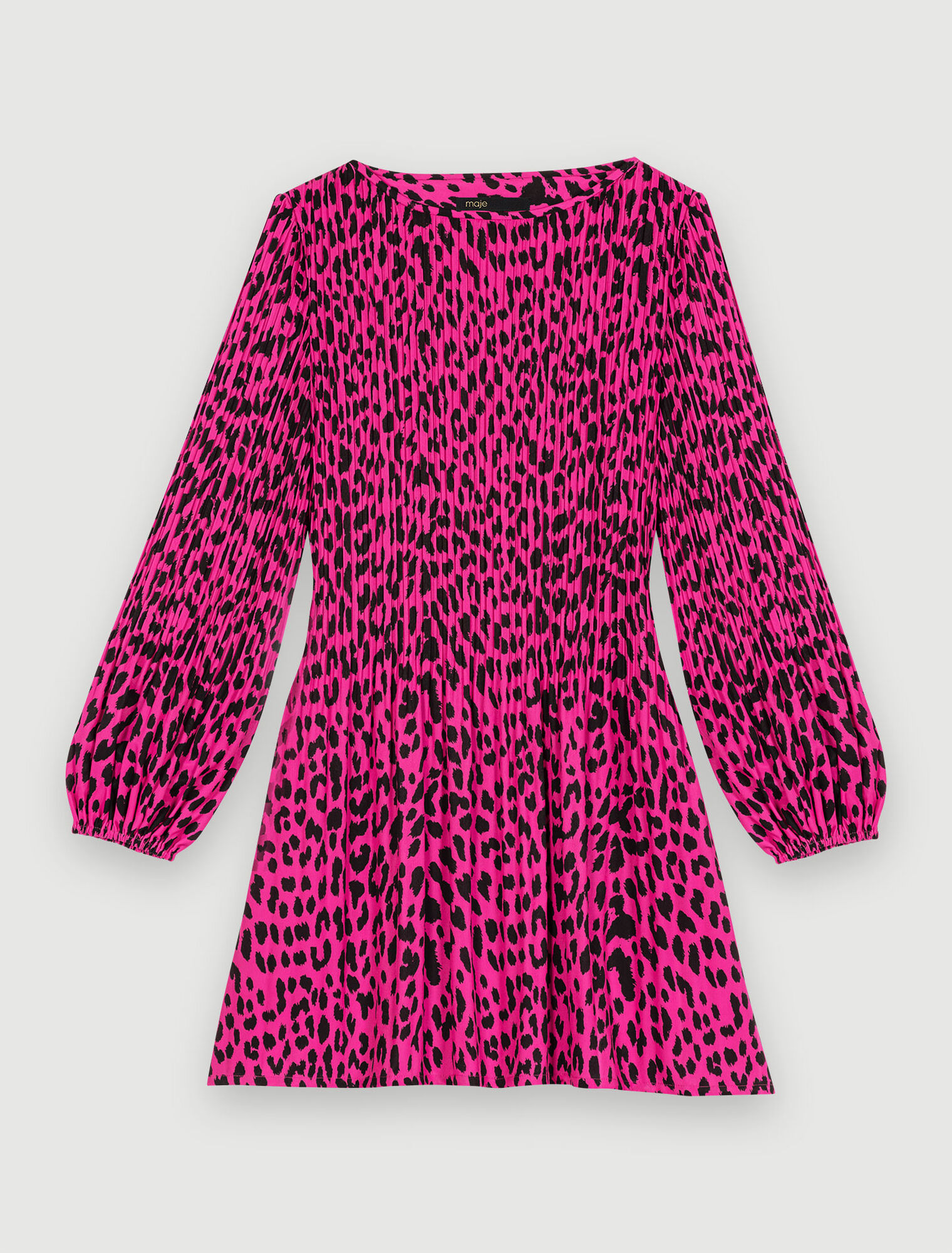 Leopard-print mini dress