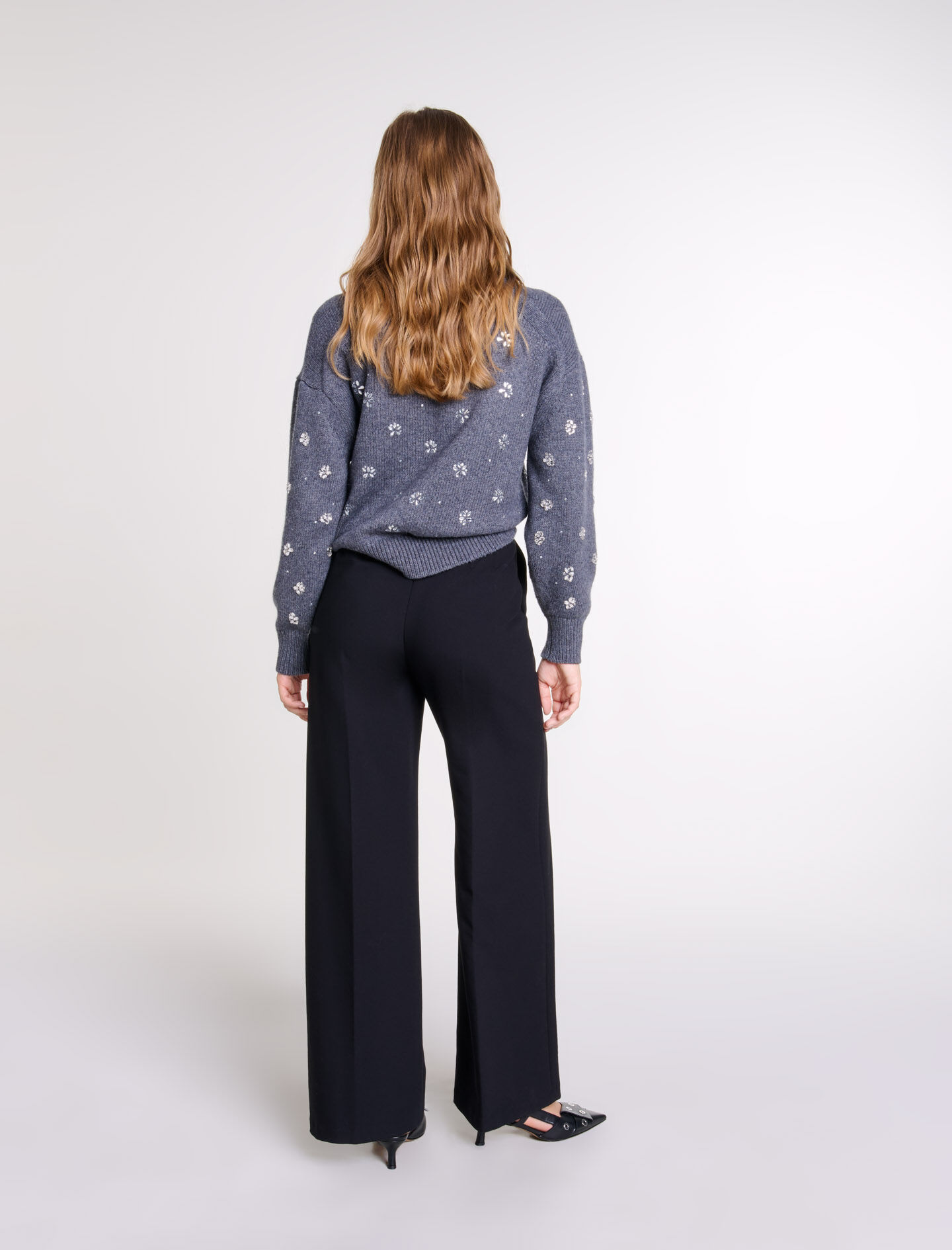Wide belted trousers - | Maje Wide belted trousers - | Maje