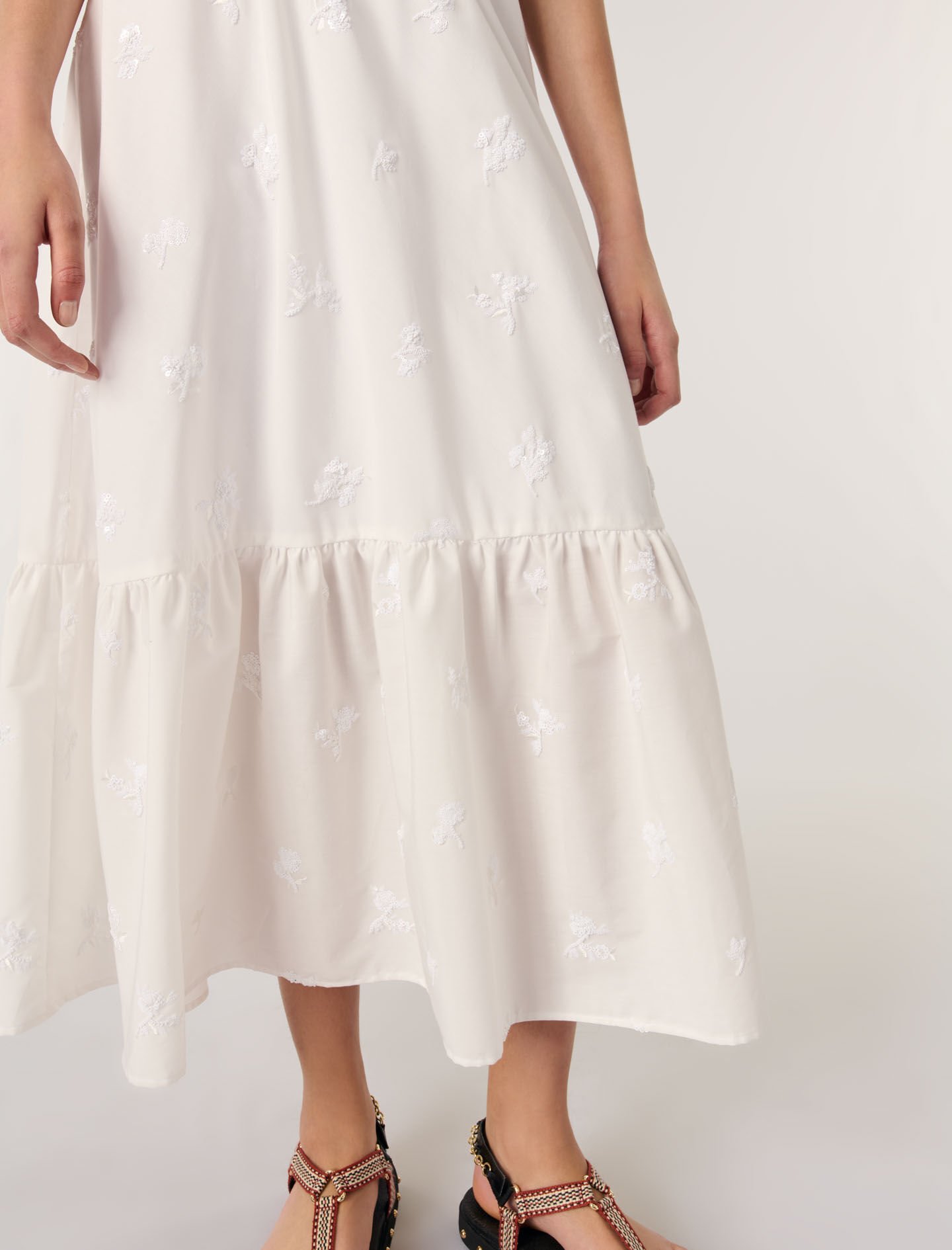 Long embroidered skirt - Maxi skirts | Maje