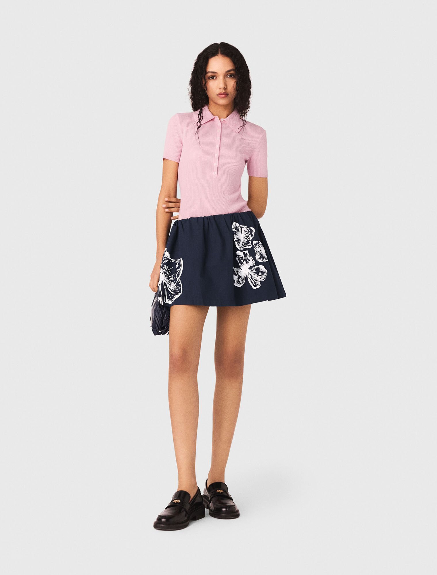 Short cotton skirt