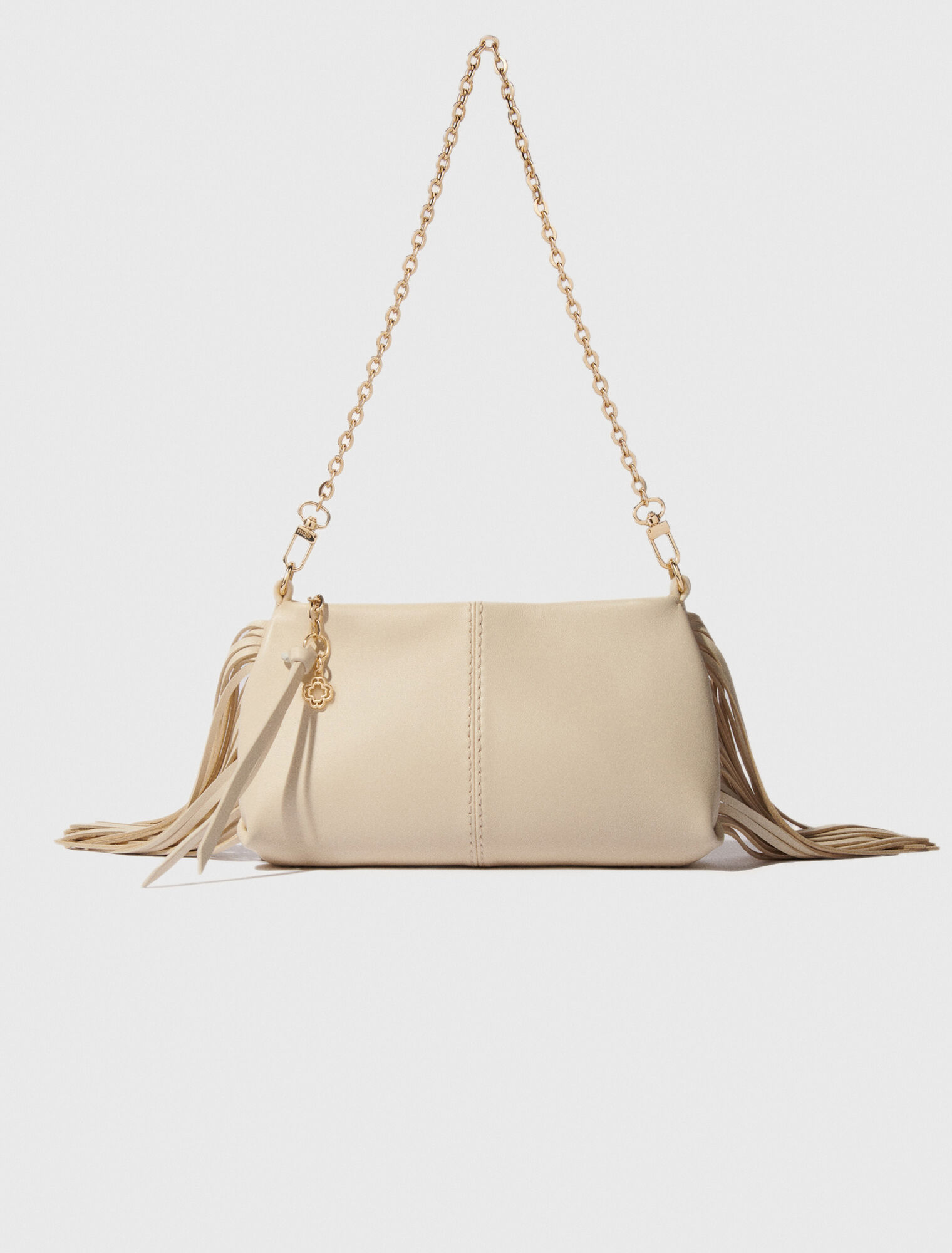 Miss M plain leather clutch bag