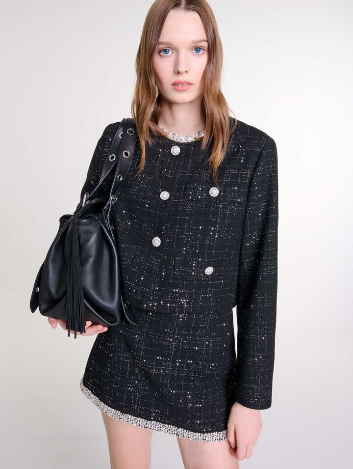 Short tweed jacket