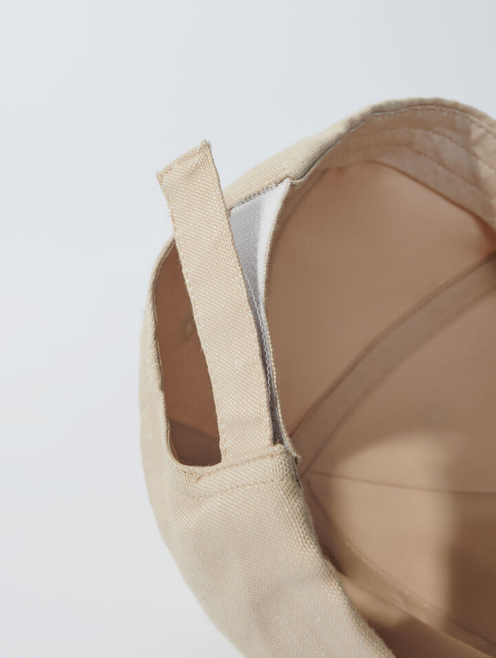 Linen and cotton cap