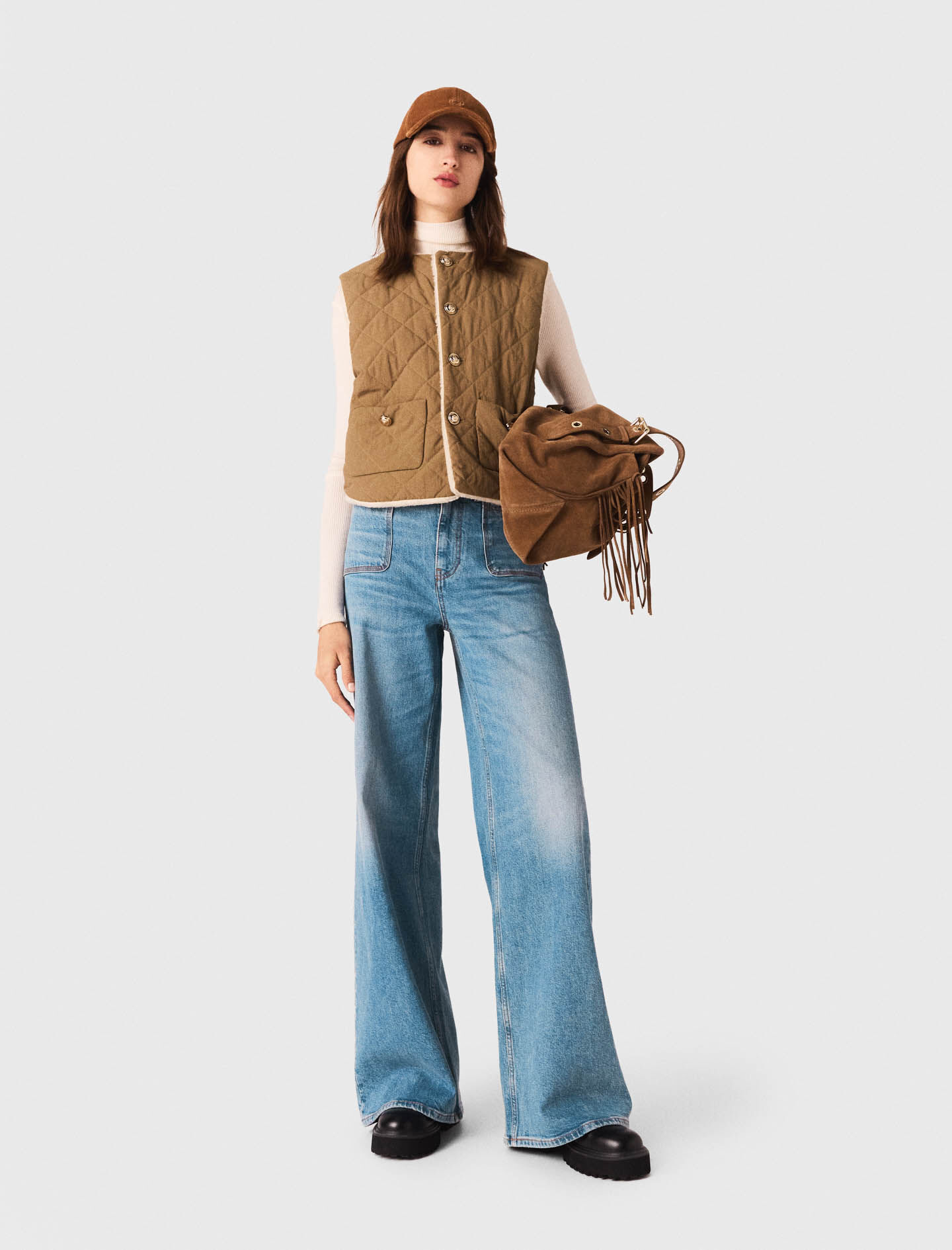 トップス feather short vest feather short vest