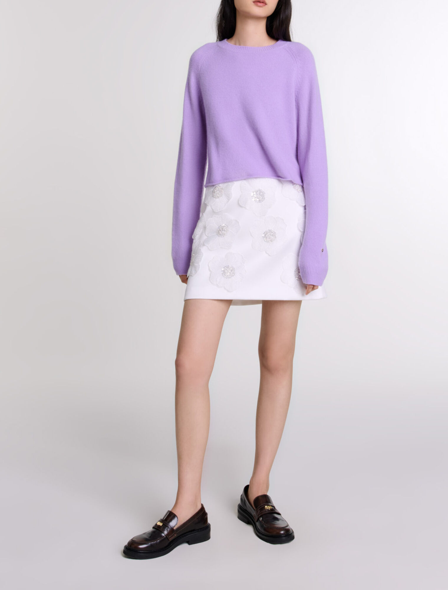 Short cashmere jumper