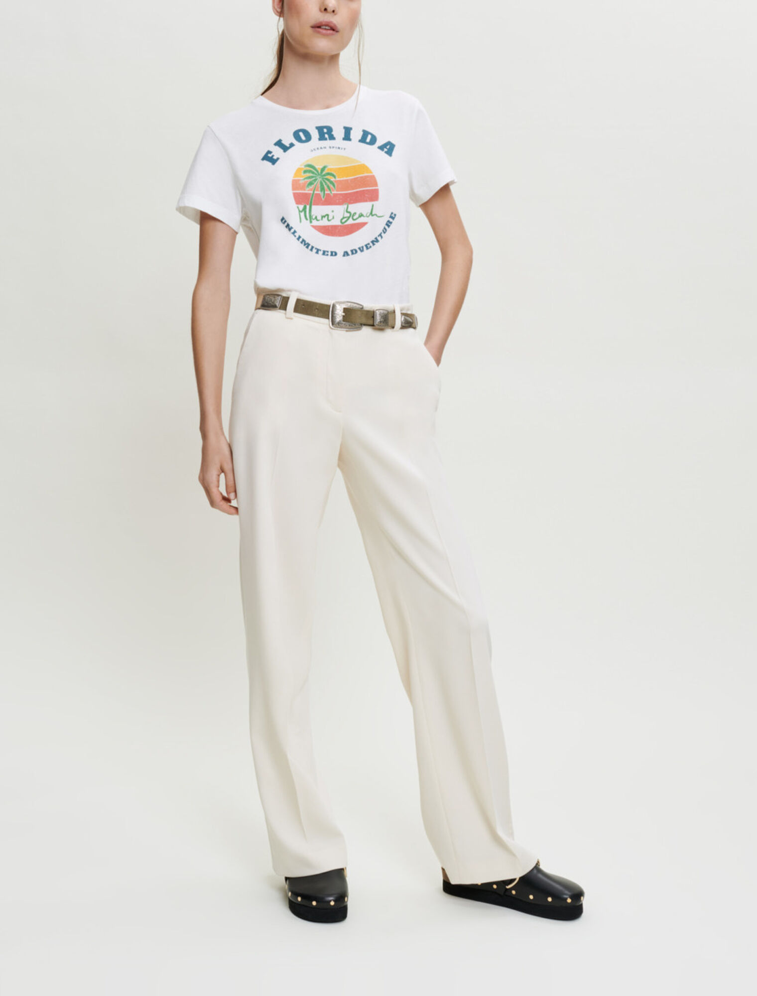 Wide-leg suit trousers 