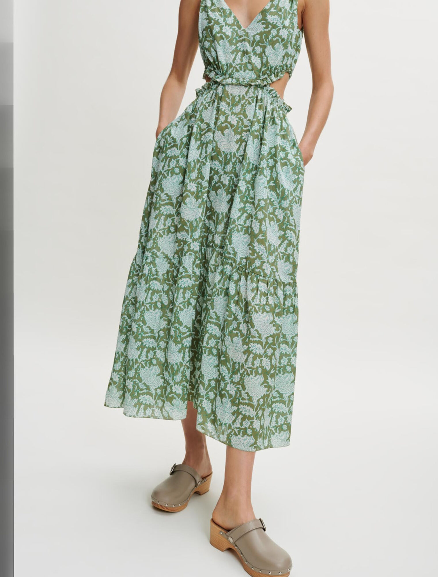 Printed cotton dress