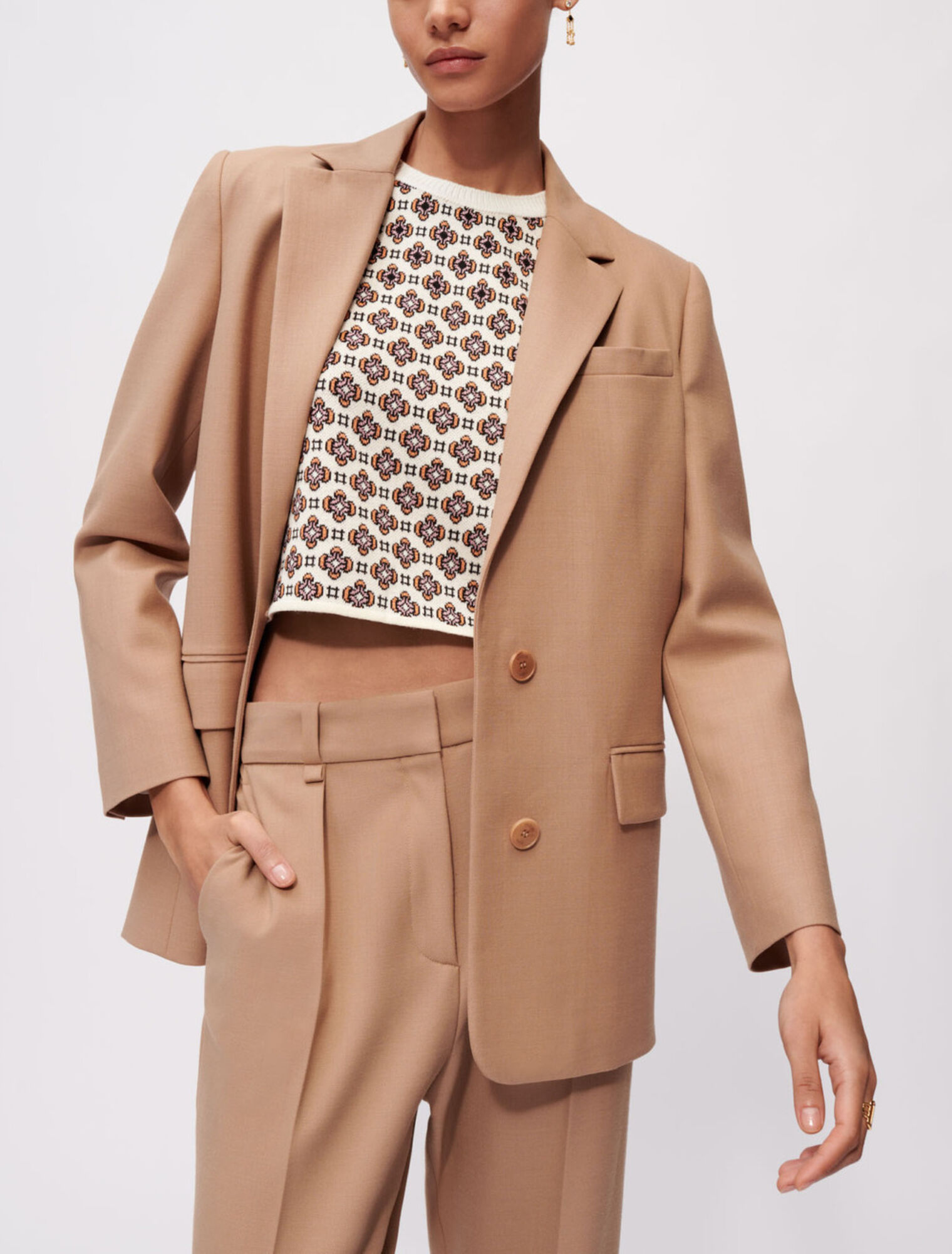 Straight tailored jacket