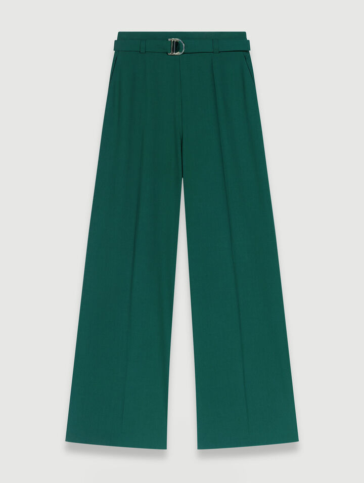 Wide-leg suit trousers