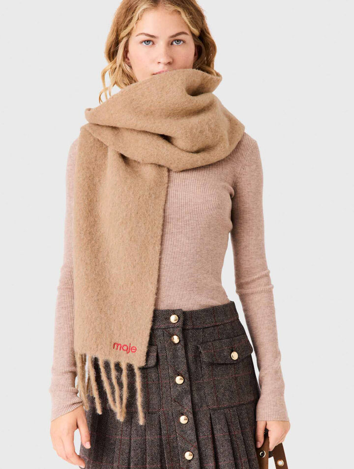 Wool and alpaca blend scarf
