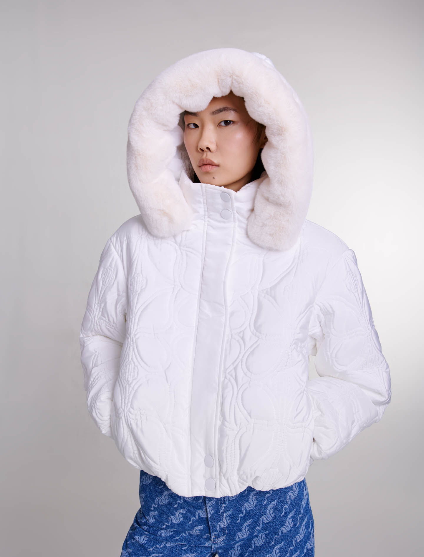 Short quilted puffer jacket Coats Maje
