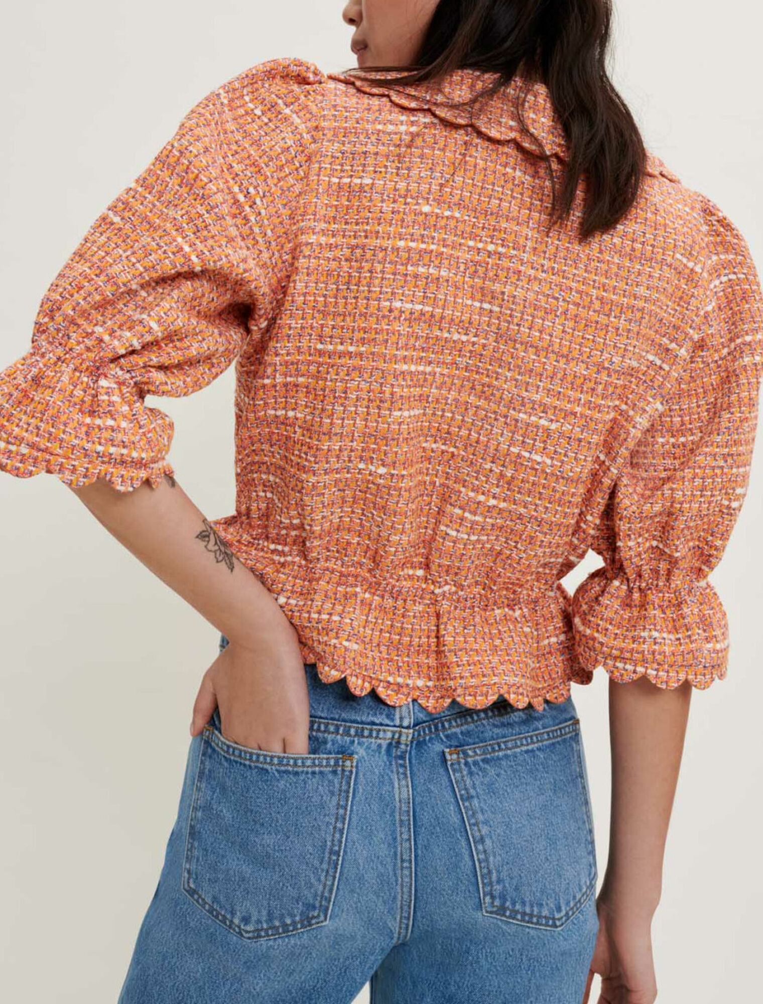 Small tweed croquet jacket