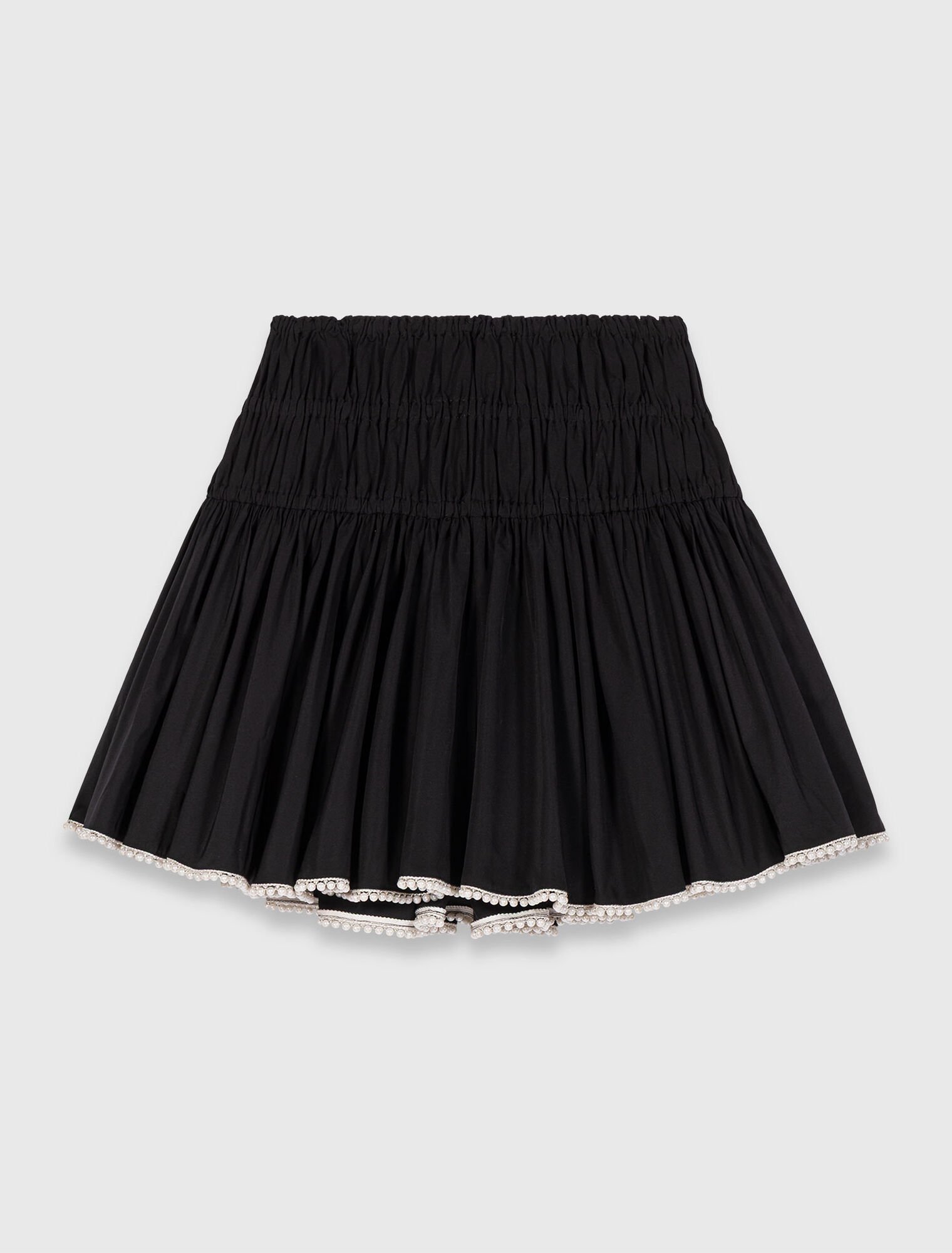 Beaded taffeta skirt