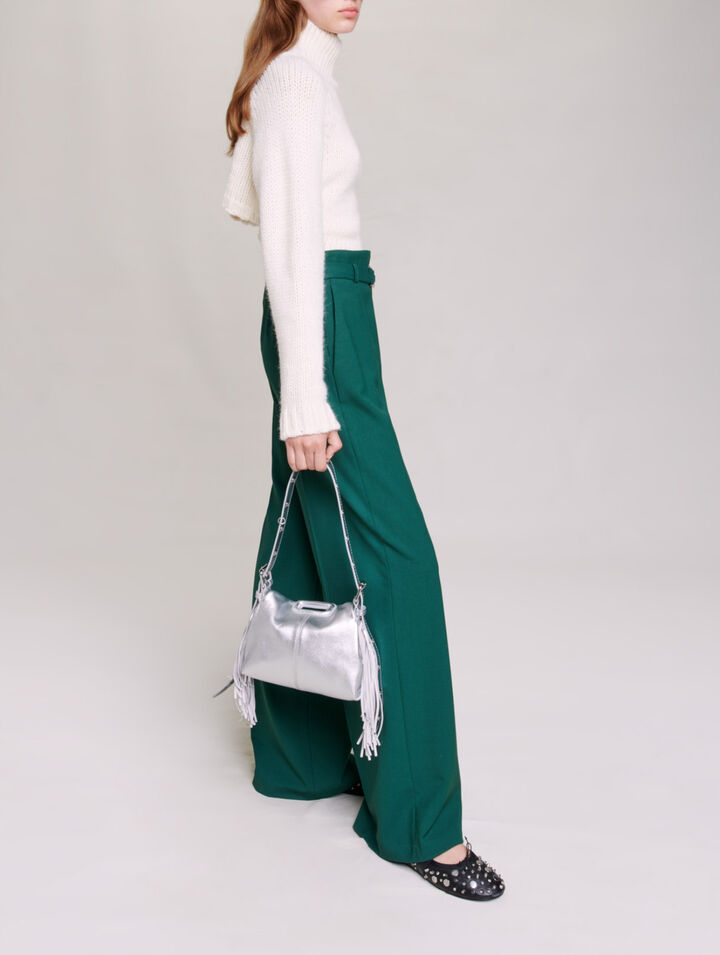 Wide-leg suit trousers