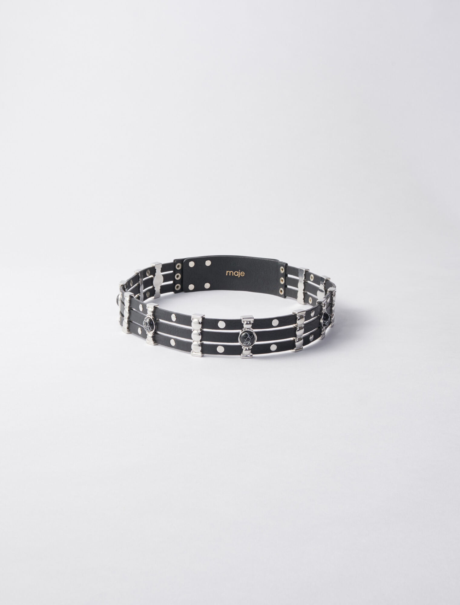 Smooth leather belt