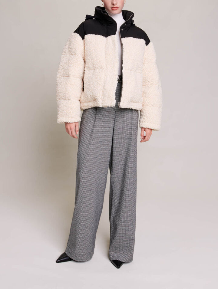 Bicolour padded jacket