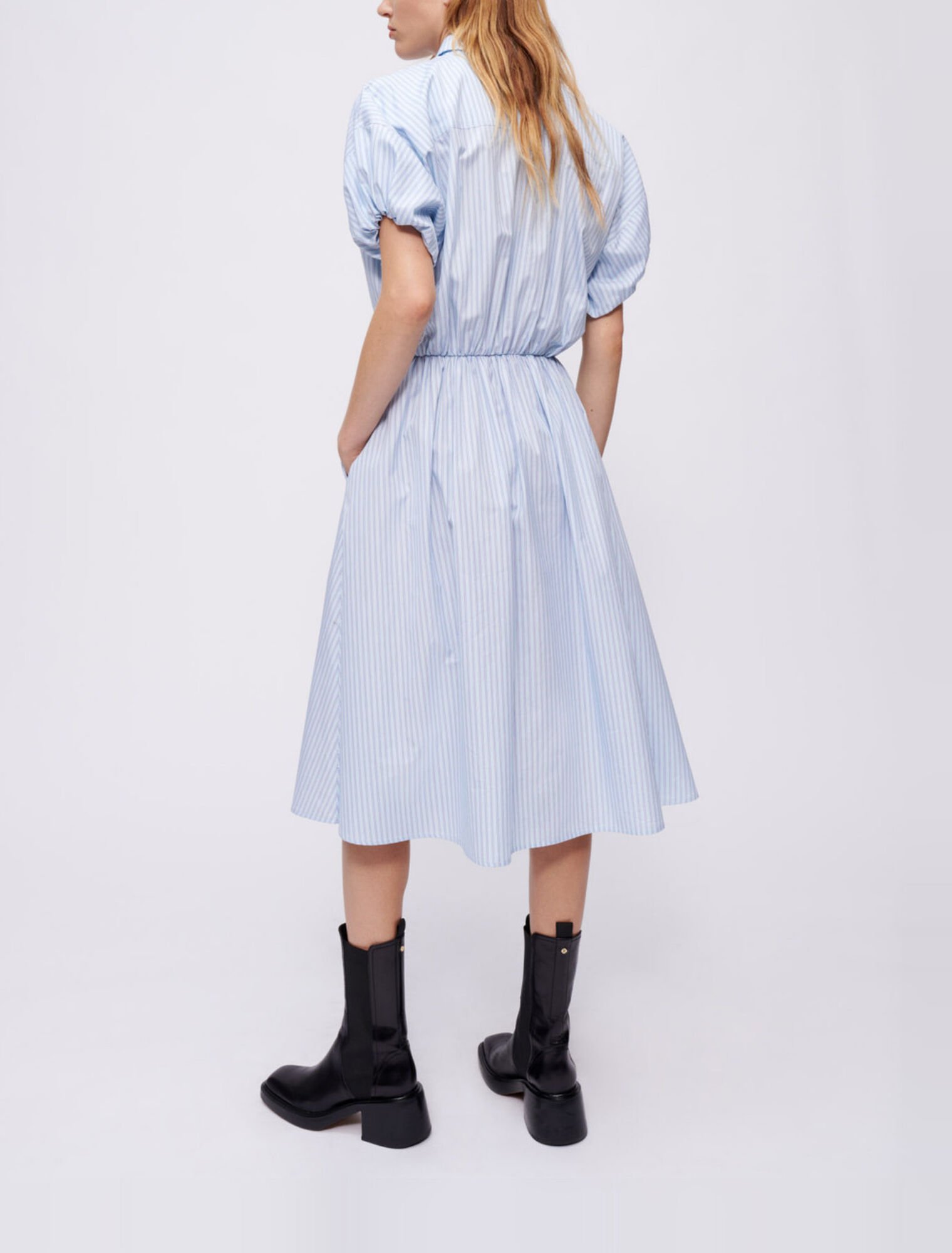Striped shirt dress