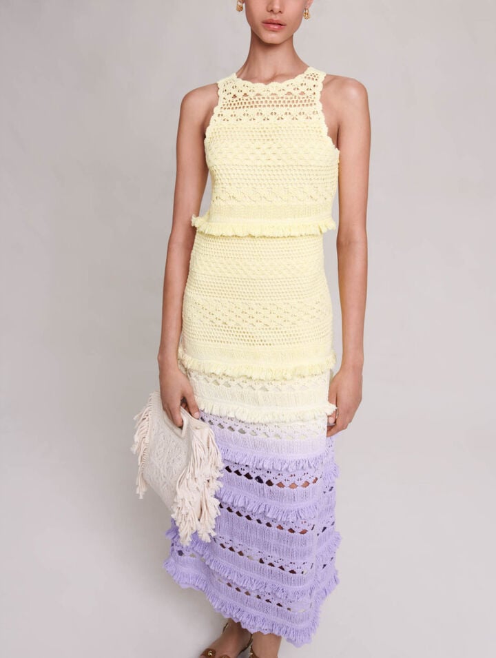 Crochet maxi dress