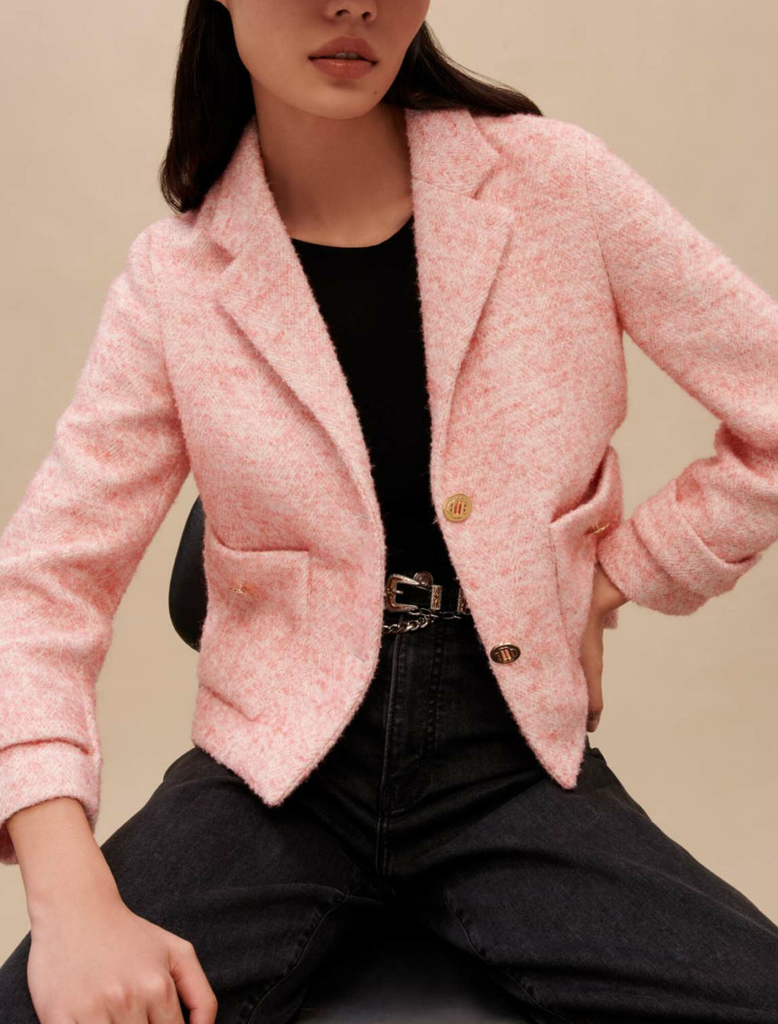 Pink tailored jacket