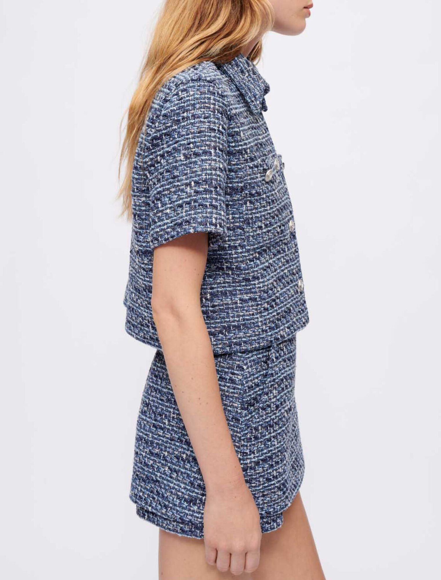 Marl tweed shirt