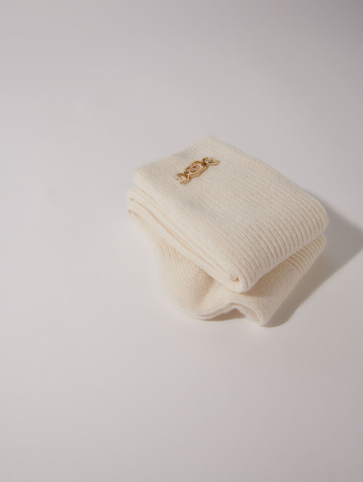 Wool mix knee-high socks