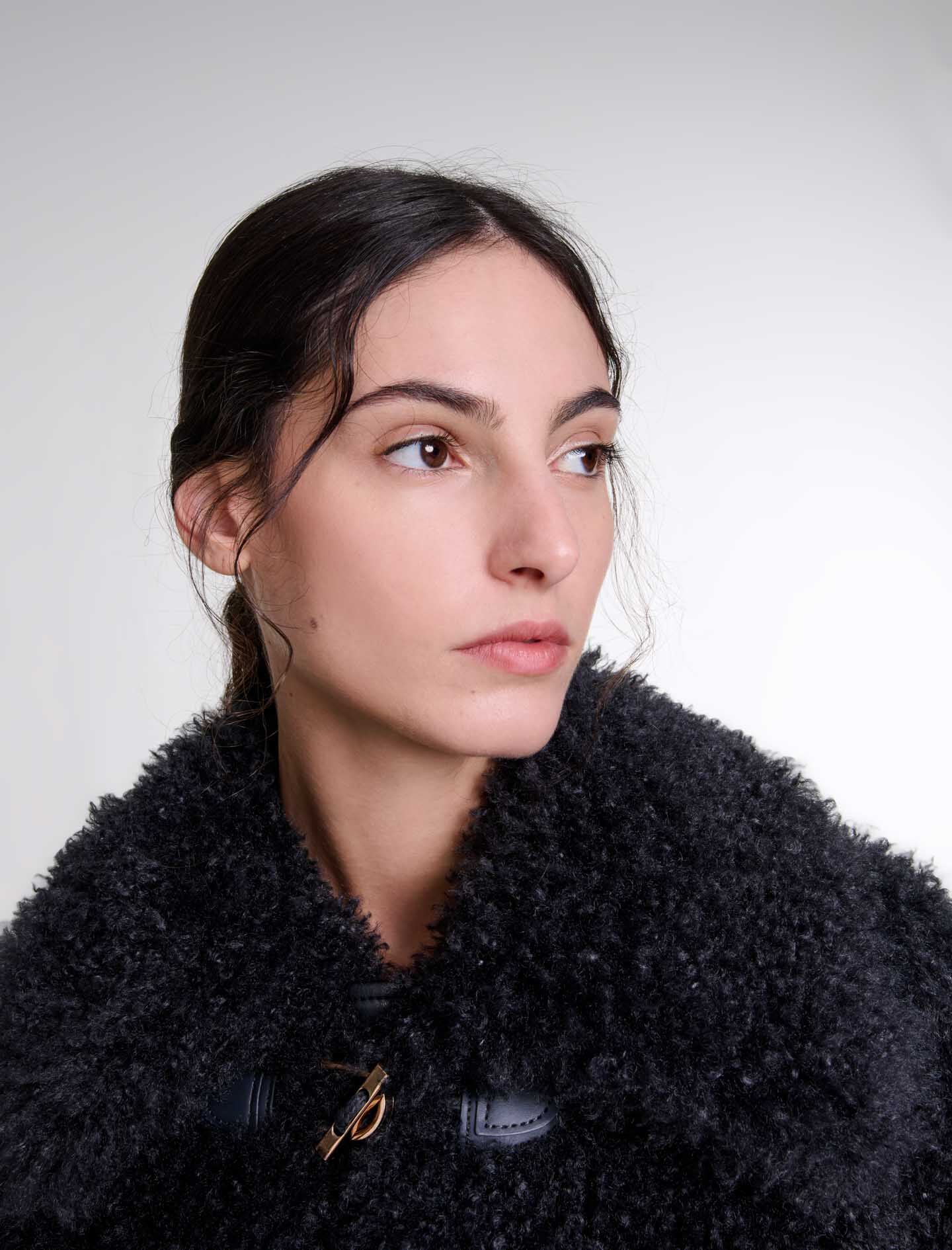 Short curly coat - Short coats | Maje