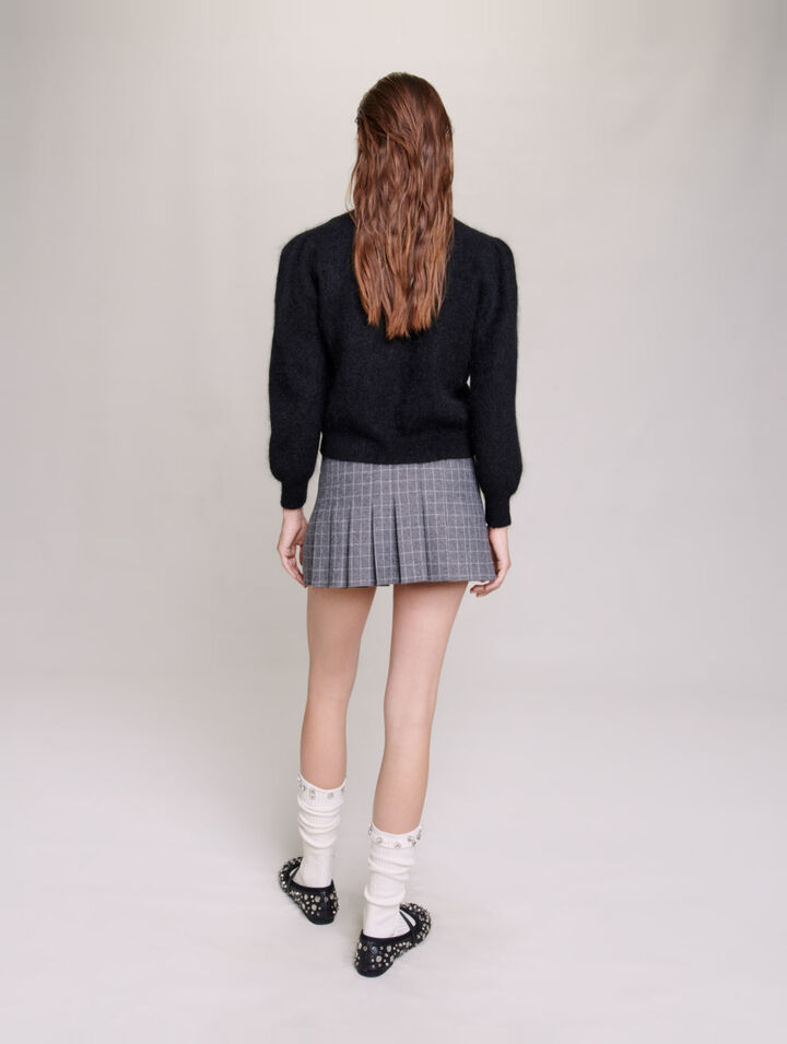 Wool and mohair cardigan