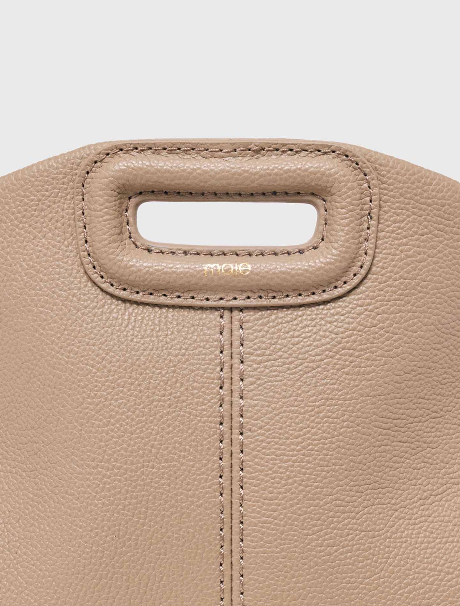 Grained leather mini Miss M bag