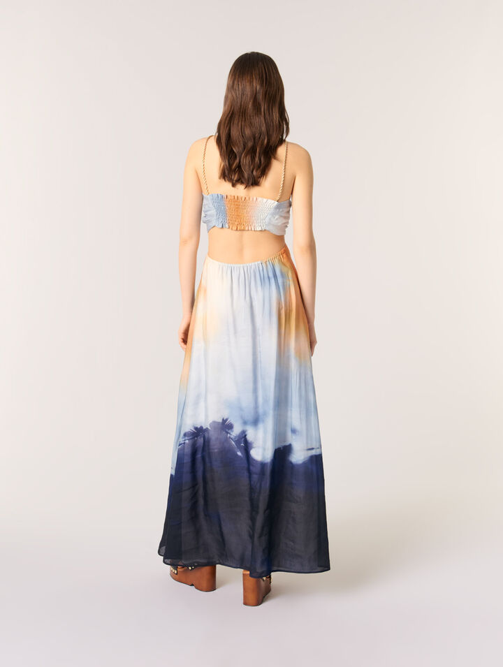 Tie-dye maxi dress