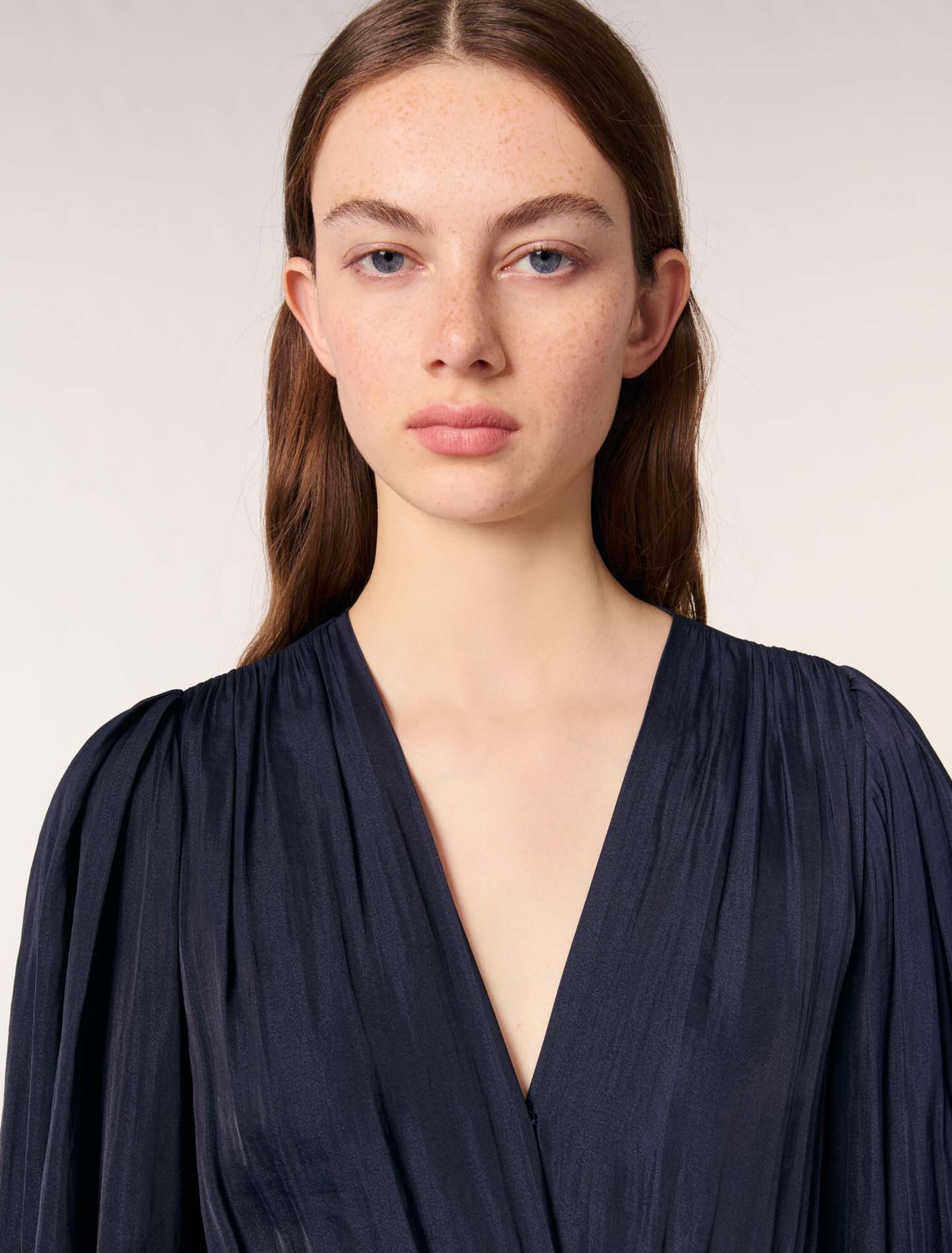 Ruffled maxi dress