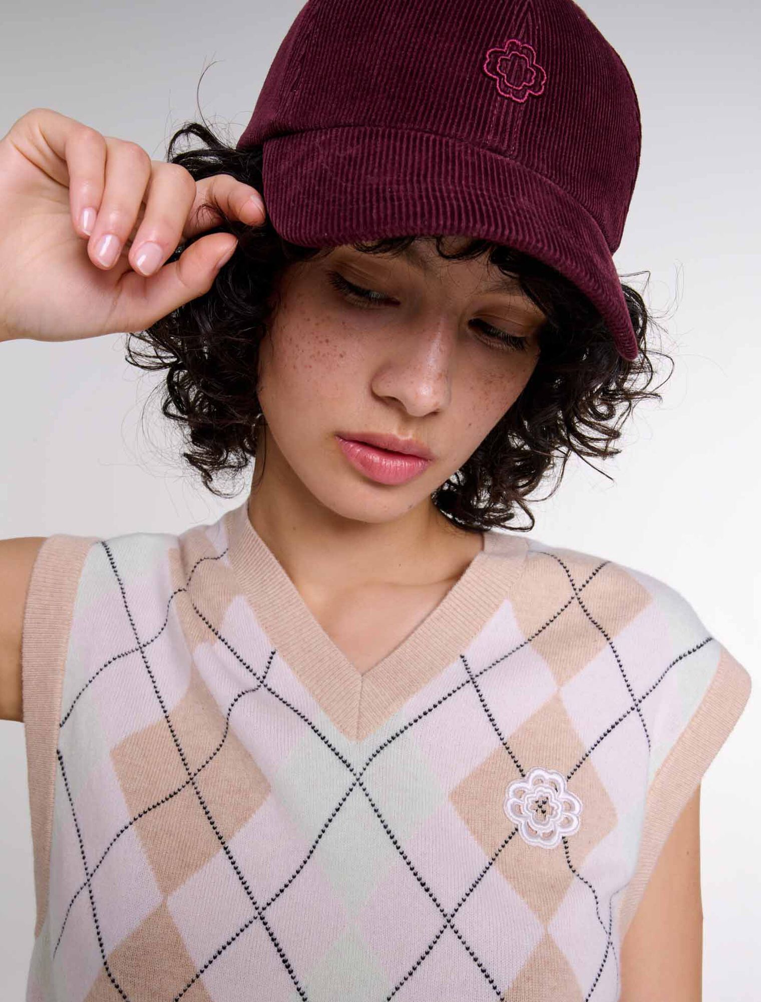 Corduroy cap