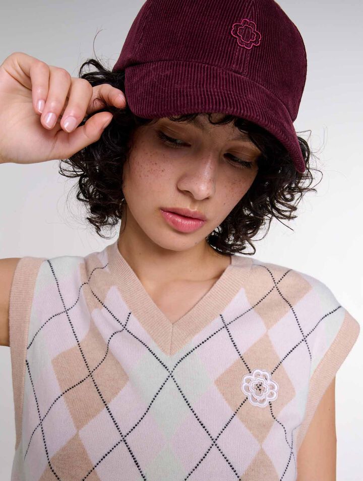 Corduroy cap