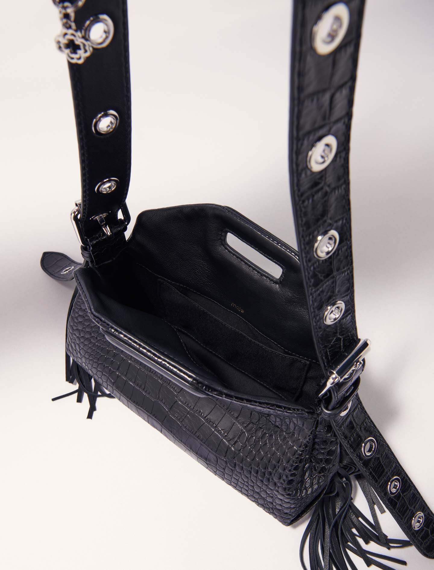 Crackled leather Miss M Mini bag - Miss M Mini | Maje