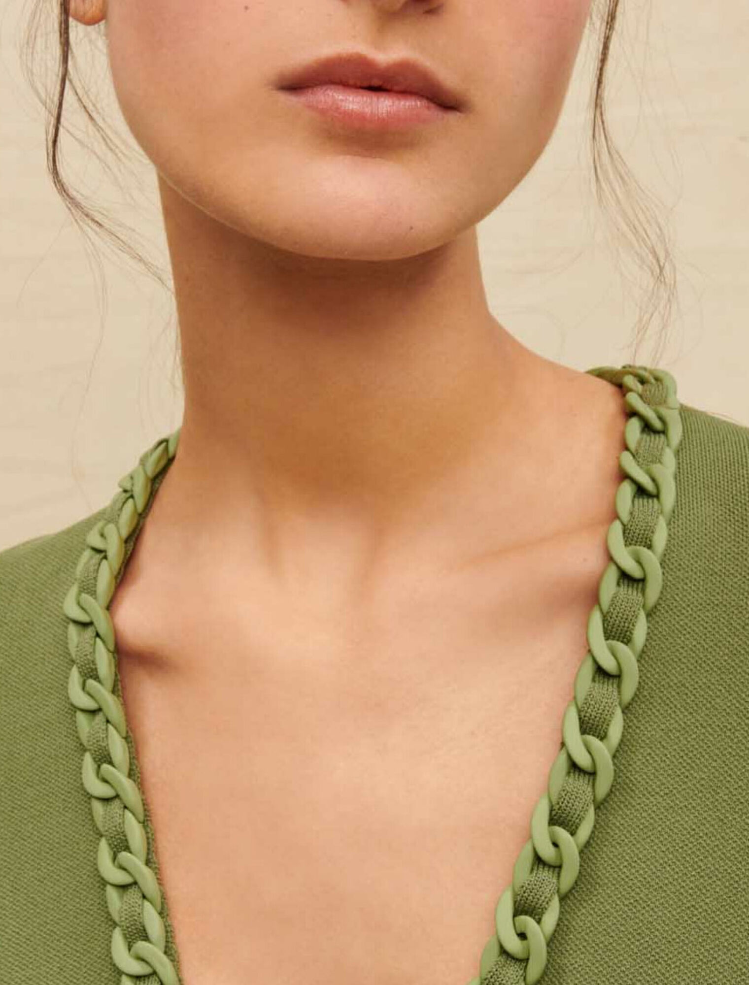 Cardigan with braided trim
