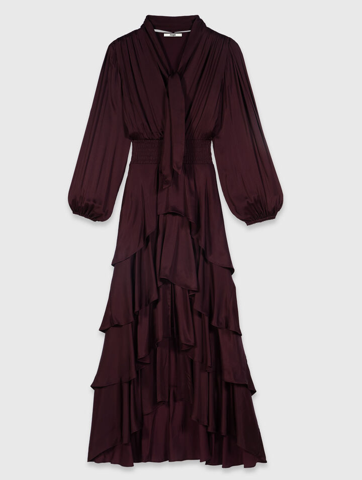 Ruffled maxi dress