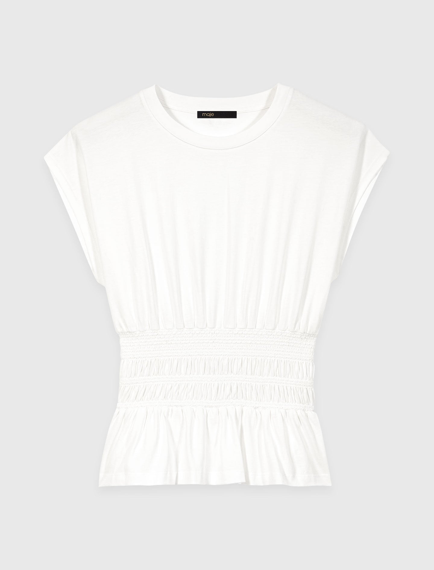 Fitted pleated T-shirt 6