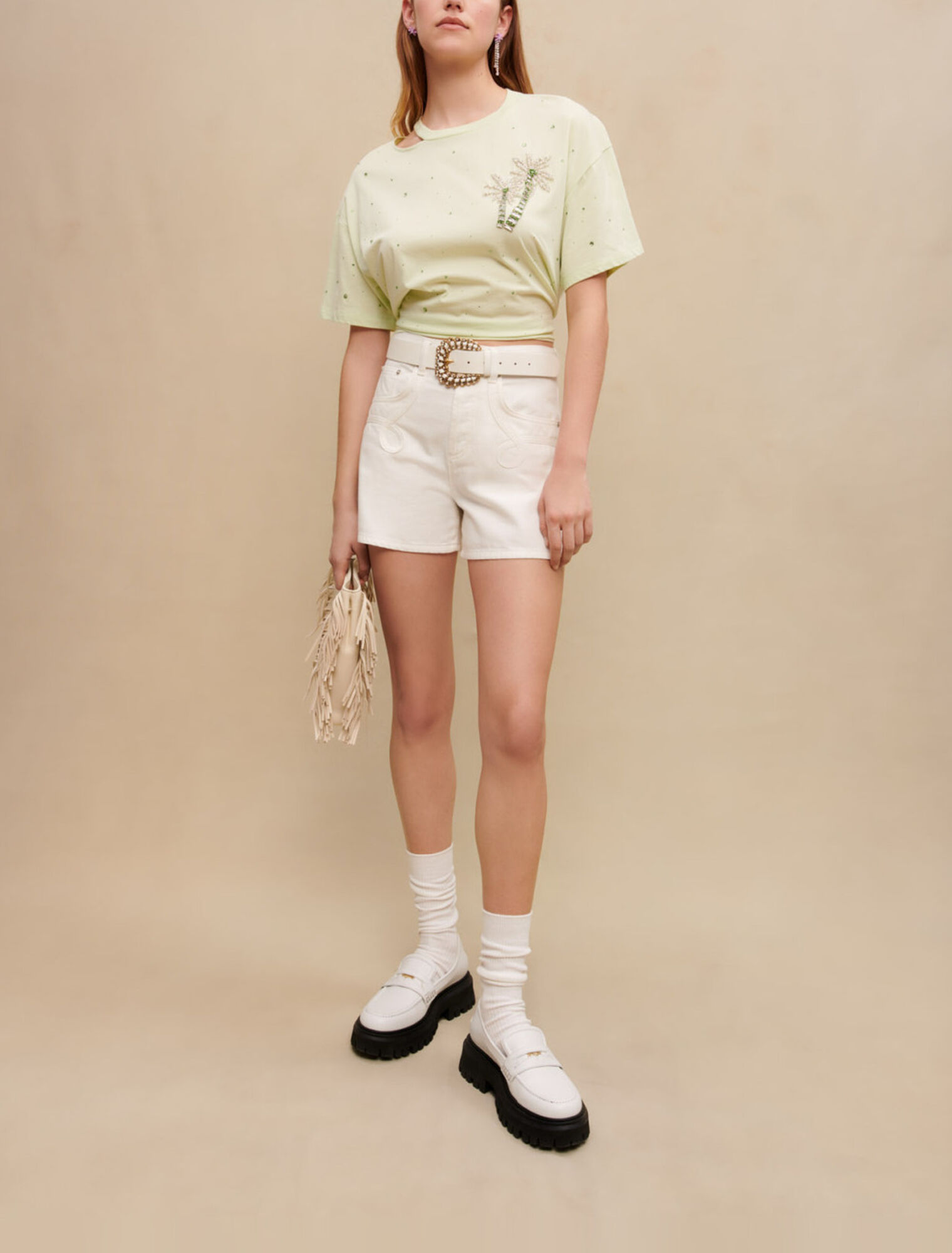 Palm crystal T-shirt