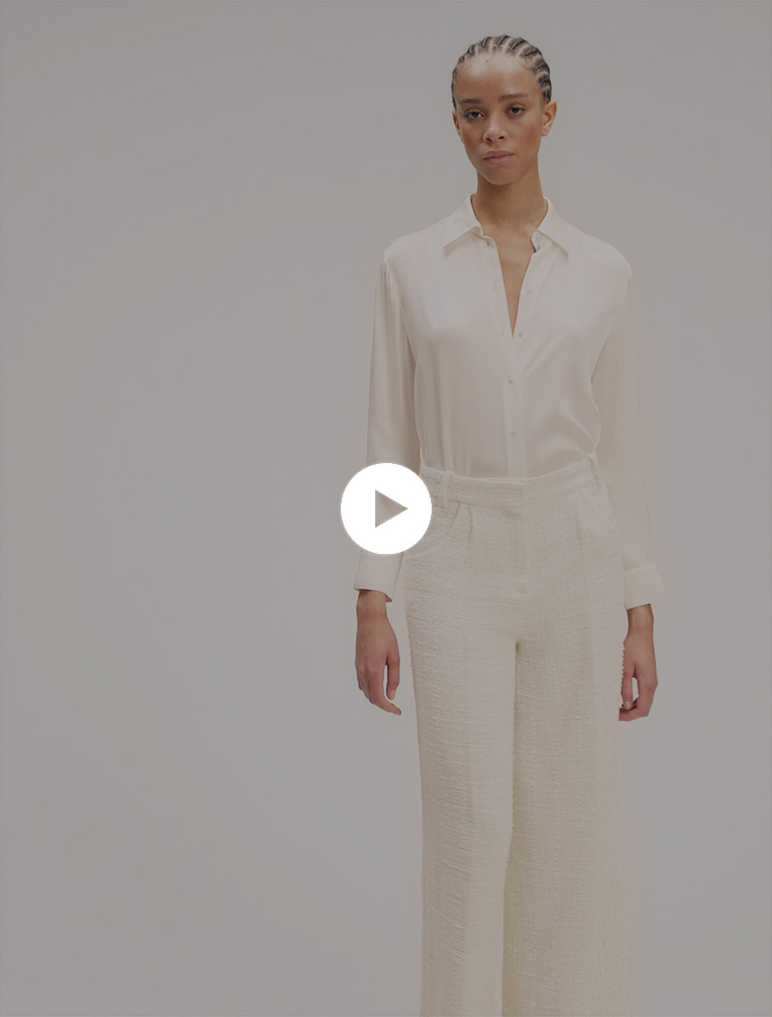 White silk shirt